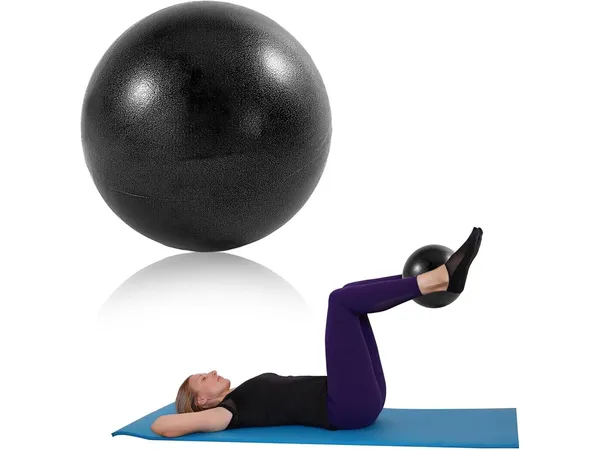 Petit ballon de Pilates 25 cm anti-éclatement avec paille de gonflage grossesse