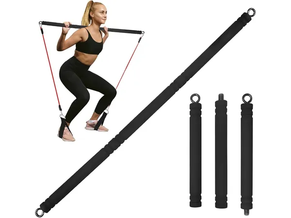 Topfinder barre de Pilates portable pour entraînement complet