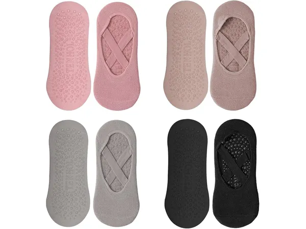 mtuihfo chaussettes de Pilates avec poignées et sangles antidérapantes